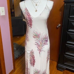 VIX PAULAHERMANNY Maxi feather dress